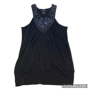 Moda International Sequin Tank, sz S